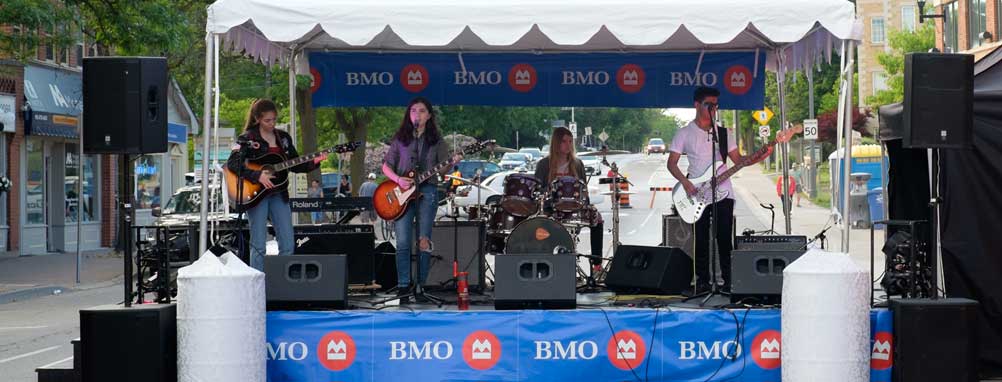 Bank of Montreal BMO Community Stage at the Downtown Milton Street Festival